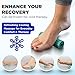 THERABAND Foot Roller for Foot Relief, Massage Ball Roller for Arch Discomfort, Plantar Fasciitis Treatment, Heel Spurs Reliever, Tired Feet, Best Foot Massager with Ridges for Self Myofascial Release