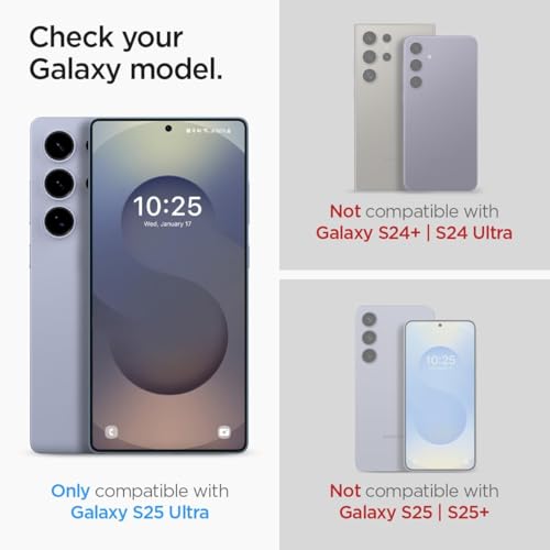 Image of Uyiton By SHILD 2-Pack Screen Protector for Samsung Galaxy S25 Ultra (6.9 inch) - 9H+ Hardness HD Tempered Glass with Easy Installation Tray, Ultra-Fit, Case Friendly