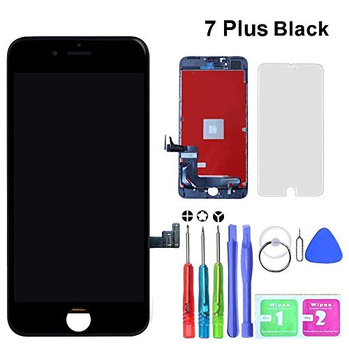 SZRSTH Compatible with iPhone 7 Plus Screen Replacement Black 5.5 Inch LCD Display with 3D Touch Screen Digitizer Frame Full Assembly Included Full Free Repair Tools Kit+Instruction+Screen Protector