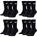 Produktbild Nike 15 Paar Herren Damen Socken Set Tennissocken Sportsocken Laufsocken Paket Bundle SX4508 Weiß Schwarz Grau, Sockengröße:46-50, Farbe:Schwarz