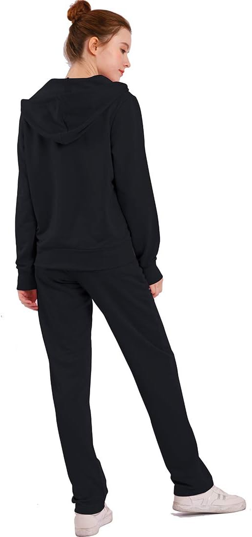 Gary Com 2 Piece Outfits Women's Tracksuit Sets Sweatsuit Long Sleeve Hoodie and Sweat Pants Zip Up Jogger Workout Suit - Image 3