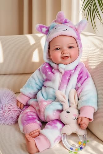 BABESIDE Baby Dolls, 17inch Large Realistic Cute Soft Body Baby Doll Real Life Baby Dolls with Accessories for 3+ Year Old Girls Gifts, Pretend Play, Collection