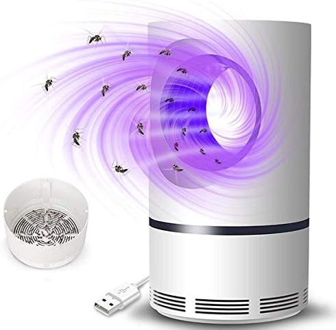 ZFITEIKiller Machine Bug Zapper,Rechargeable Mosquito Zapper, Mosquito Killer Lamp,Bug Zapper Indoor & Outdoor with USB Power Supply,Powerful Roshield Mouse Killer (A_Cobra White)