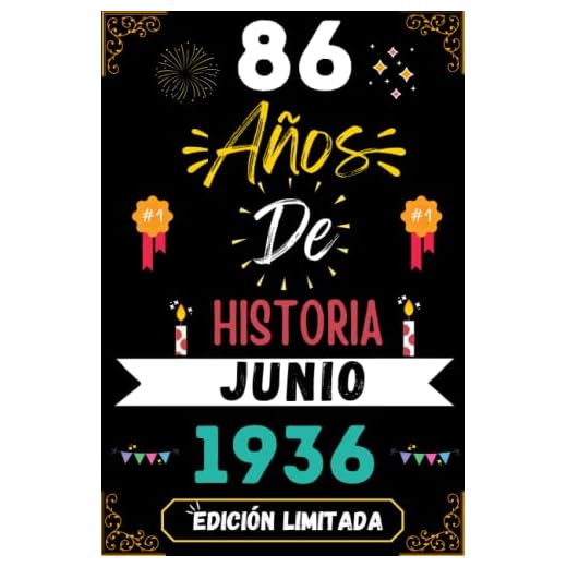 CUADERNO, 86 AÑOS DE HISTORIA JUNIO 1936 EDICIÓN LIMITADA: Regalo de 86 cumpleaños para mujeres y hombres, ideas de 86 cumpleaños... un cumpleaños... ... regalo de 86 cumpleaños para él/ella.