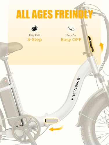 Image of Heybike Ranger 2.0 Folding Electric Bike for Adults, 1400W Peak Motor Ebike