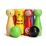 QIANG Babyspielzeug Pädagogisches Bowling Indoor Baby Ball Set Pädagogisches Spielzeug 1-2 Jahre alte Jungen und Mädchen Spielzeug Lernen