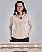 AVGO Womens Workout Jackets Lightweight Athletic Zip Up Jacket Slim Fit Running Gym Top with Pockets & Thumb Holes(Almond, M)