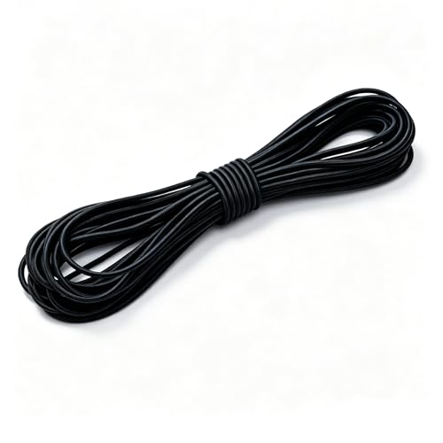 Aegero Elastic Bungee Cord, 1/8" x 50' (Black) Heavy Duty