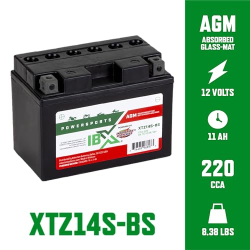 Image of Interstate Batteries IBX YTZ14S-BS Powersports Battery 12V 11Ah 220CCA AGM