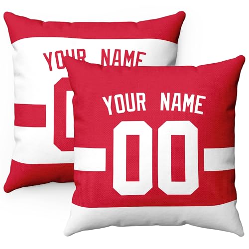 Image of ANTKING Throw Pillow 2 Packs Personalized Custom Any Name Number for Men Women Boy Gifts