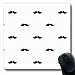 Produktbild Mousepads Retro Schnurrbart-Schnurrbärte Handdrawn Haar-Gekritzel-Muster-abstrakter Aristokrat-Bart-Schwarz-Entwurfs-längliche Form-rutschfeste Spiel-Mausunterlage Gummi-längliche Matte,Gummimatte 11,