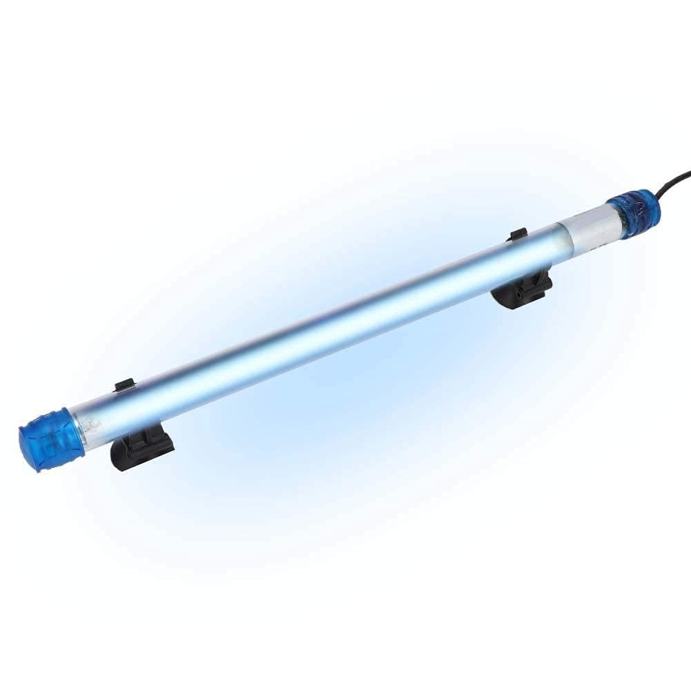 Pssopp Acuario Esterilizador UV Luz Agua Lámpara Limpia Sumergible Luz UV Algas Bacterias Matar Lámpara para Limpiar Acuarios Pecera Piscinas de Peces pecera(11W)