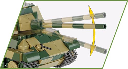 COBI Historical Collection Panzerjager Tiger Ausf. B Jagdtiger Tank Building Set, 528 Pieces by COBI - Image 5