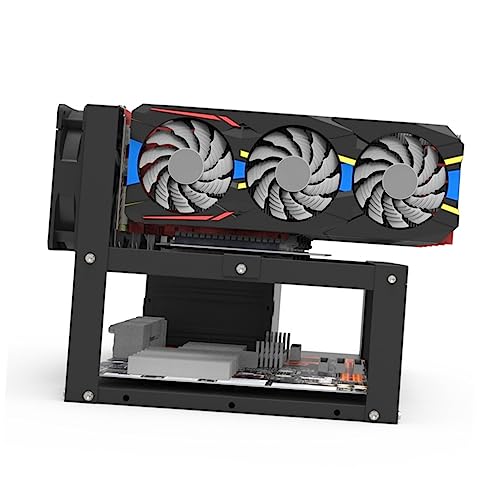 Soporte abierto para GPU Mikikit para minería con espacio para fuente miniatura 5