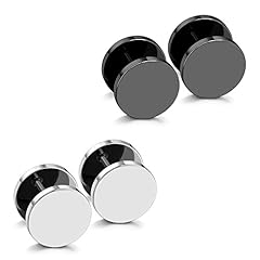 #M09. 11mm x 2 Pairs (Black + Steel)