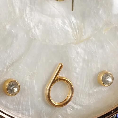 Reloj de mesa retro con concha marina decorativa para estanterías 5