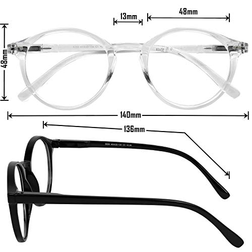 Image of Yogo Vision Blue Light Blocking Glasses Men Women Computer Anti Eyestrain Glasses Round Frame Blue Light Blocker Eyeglasses