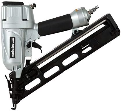 Metabo HPT Angled Finish Nailer Kit | 15 Gauge | Pneumatic | Accepts Finish Nails 1-1/4-Inch up to 2-1/2-Inch | Integrated Air Duster | 5-Year Warranty | NT65MA4