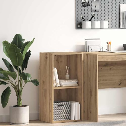LLEZKBR Estanterías y estanterías de pie, roble artificial, 40 x 30 x 77 cm, madera de ingeniería