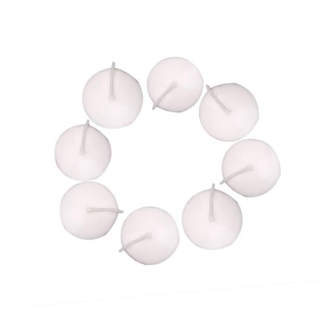 Cabilock 10pcs Unscented White Floating Candles Decorative Disc Candles for Weddings Parties Christmas Events Burn for Creating Romantic Atmospheres