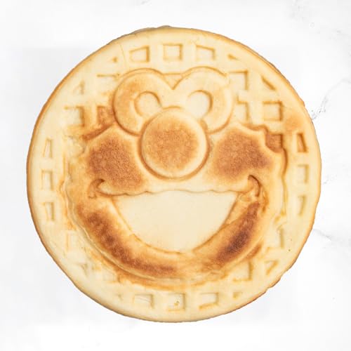 Image of Uncanny Brands Sesame Street Elmo Waffle Maker - Elmo's Face on Your Waffles