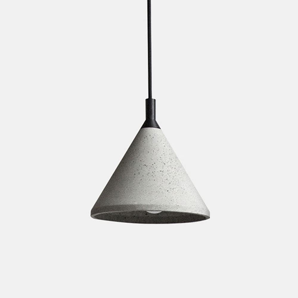 Portalámparas E27, lámpara Colgante de Cemento, Moderna lámpara de Techo, lámpara Colgante de Color Cemento con Pantalla, lámpara de Mesa de Comedor Alta Ajustable, 4 s