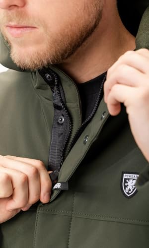 Manteau softshell 8000 mm PGWEAR veste imperméable avec masque - 5