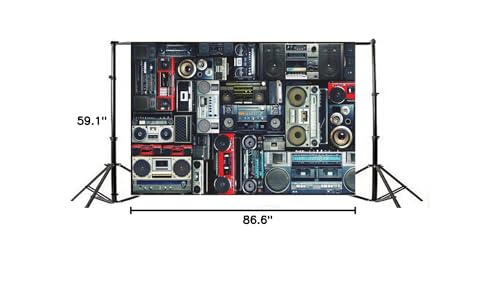 Fondo fotográfico vintage estilo radio 7x5ft miniatura 7
