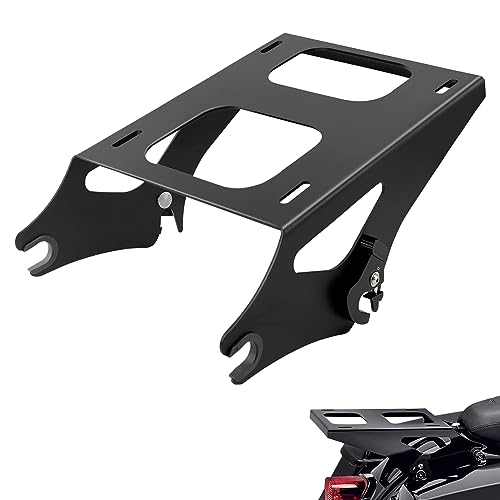 RVGIVE Detachable Luggage Rack, Compatible with Harley Davidson Touring Street Glide/Electra Glide/Road Glide/Road King 2014-2021, Black