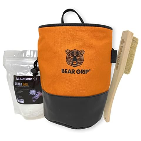 BEAR GRIP Premium Chalk Bag Bundle for Climbing Cover