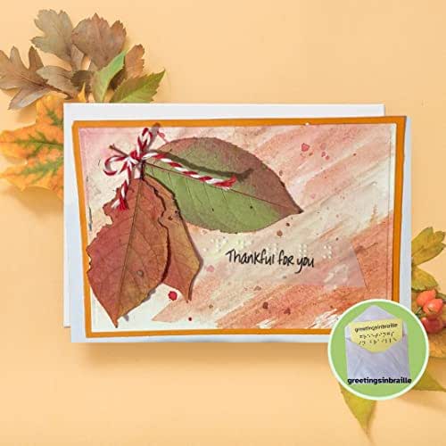 greetingsinbraille greeting card for fall Personalized