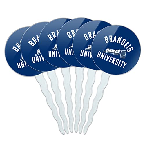 Brandeis University Judges Logo Cupcake Picks Toppers Decoration Set of 6