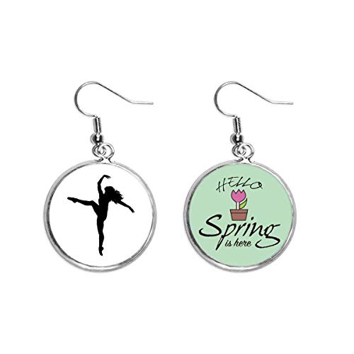 Joyas de bailarina de danza colgante decorativo ideal para regalo de primavera