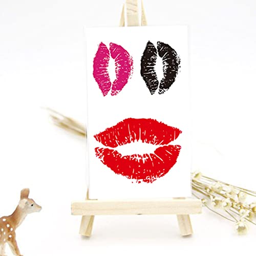 150Pcs Valentines Temporary Tattoos Sticker Sexy Kiss Lip Tattoos Decal Valentine's Day Decorations Bpdy Fake Tattoo Stickers For Lover Party Decorations Girls Women Favor Party Supplies #TOP3