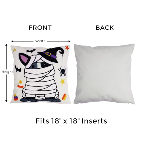 Halloween Dog Pillow Covers 18x18 Cute Throw Pillow Covers for Home - image 2