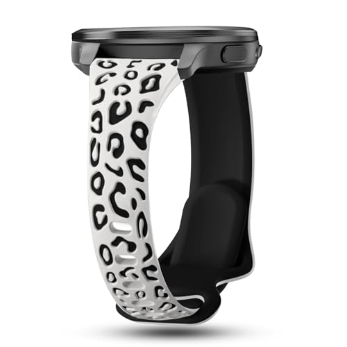 CUNUJIX Correa de silicona para Garmin Vivoactive 4S / Venu 3S / Venu 2S / Vivomove 3S, 18 mm, suave, impermeable, para Garmin Forerunner 255s/255s Music/265S Mujer, Silicona, Sin gemas
