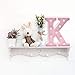 Barnyard Designs Metal Marquee Letter K Light Up Wall Initial Nursery Letter, Home and Event Decoration 9 Inch (Baby Pink)