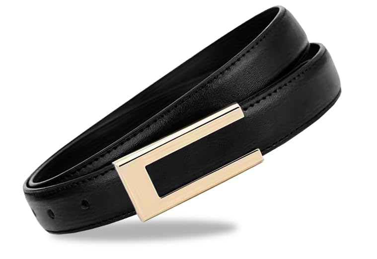 Image of WildHorn Waist Belt for Women Jeans | Womens Skinny Waist Belts with Gold Buckle | Adjustable Belt for Women for Dress, Blazer, Suit