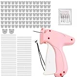 GERUI Schnelles Fixiergerät für Kleidung, mit 5 Nadeln 1100 Plastiknadel und 100 Bärenknöpfe, Quick Clothing Fixer Stitch, Mini-Stichsäumpistole für Kleidung, für Tagging, Nähen