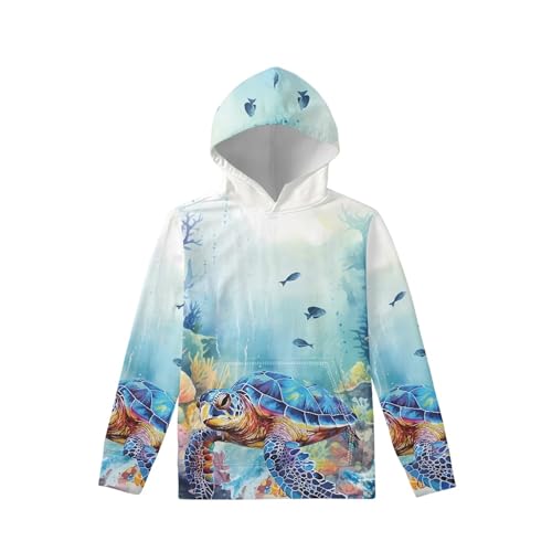 Boys Girls Hoodie Pullover Sweatshirts Spring Casual Hooded Top Blouse with Pockets