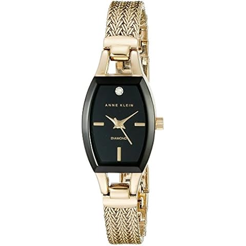 Anne Klein Women's Gold-Tone Mesh Bracelet Watch Cover