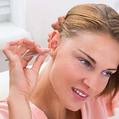 Ohrenschmalz Entferner,Ohrenreiniger,Ohrenreiniger Set,Edelstahl Spirale Ohrreiniger,Ohrlöffel,Ohrenschmalz entfernung/Ohrenreinigung, Ear Cleaner für Erwachsene,mit Aufbewahrungskiste(Silber)