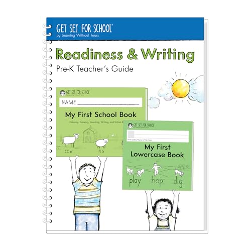 Learning Without Tears - Guía para maestros de prekínder de preparación y escritura, edición actual - Prepárate para la serie escolar - Libro de escritura preescolar - Habilidades de preescritura -