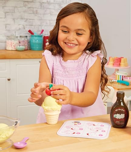 Little Tikes Creative Chefs Ice Cream Kit with Make-It Mix Play Sand, 20 Accessories, Realistic Pretend Play Set, Boys, Girls, Ages 3+ - image 4