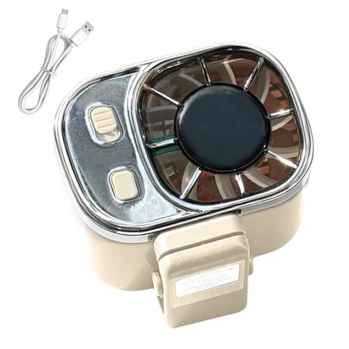 Ventilador de cuello para evitar el sudor con pantalla digital y carga USB 7