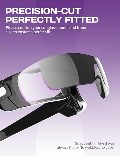 Image of 1.6MM Transition Replacement Lenses Compatible with Ray-Ban Meta Skyler RW4010 /RW4014 52mm Smart Glasses, Scratch-Proof