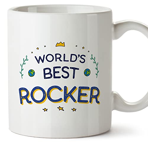 Mugffins Tasses pour ROCKEUSE - En Anglais - Cadeau original pour ROCKEUSE - World's Best - 11 oz / 330 ml