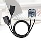 M.2 NGFF zu USB Riser Card, M.2 NGFF zu USB Riser Card Key A-E zu Double Port USB2.0 Interface Expansion Card Kabeladapter mit Langer Lebensdauer für PC Laptop
