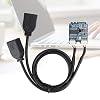 M.2 NGFF to USB Riser Card,Key A-E to Double Port USB2.0 Interface Expansion Card,Cable Adapte,Easy to Install and Convenient to Use