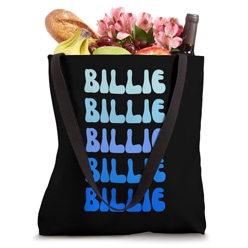 Bolso tote con diseño retro de nombre apilado Billie miniatura 4